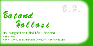 botond hollosi business card